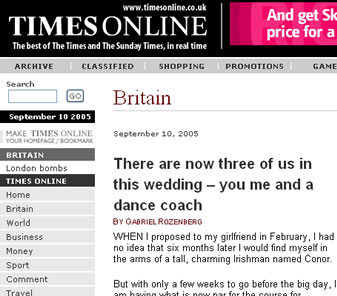 First Dance UK article in the Times Newspaper