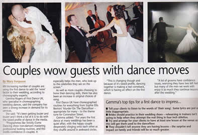 Wedding Professional First Dance UK Article