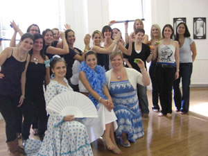 Hen Do Flamenco dance class